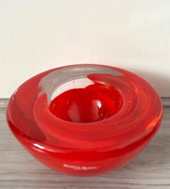 Kosta Boda Atoll waxinehouder rood