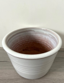 Mobach rechte bloempot mat wit