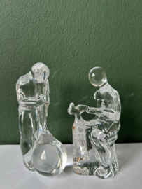 Orrefors sculptuur glasblazer kristal