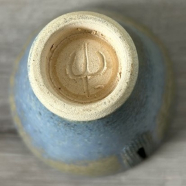 Studio keramiek vaasje met inkeping