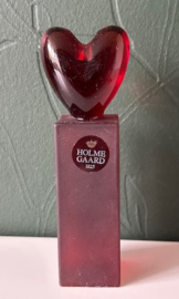 Holmegaard Heart kandelaar rood