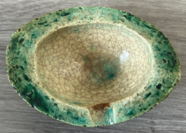 Pieter Groeneveldt asbakje crème turquoise