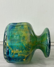 Mdina Glass vaasje blue summer