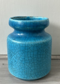 Ravelli vaasje turquoise craquelé