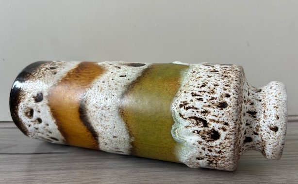 Scheurich vaas 203-26 olijfgroen oker
