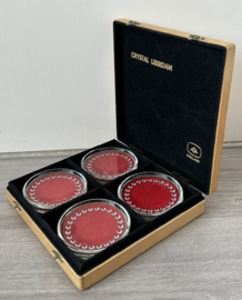 A.D. Copier onderzetters Collier in houten cassette
