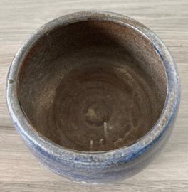 Sierpot blauw wit druipglazuur