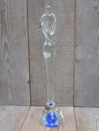 Gestileerd glasfiguur helder blauw