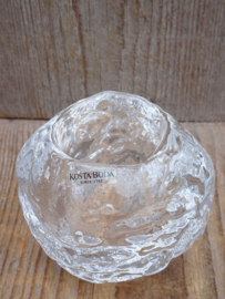 Kosta Boda Snowball waxinehouder 7 cm