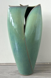 JED Keramiek hoge vaas groen