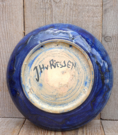 Hans van Riessen wandschotel blauw