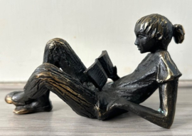 Gera Rubinstein sculptuur brons Boekenwurm