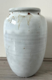 Mobach vaas wit bruin