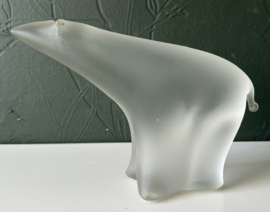 Zweedse sculptuur glas ijsbeer