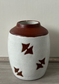 Ravelli vaasje rood-wit decor sterren