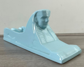 Petrus Regout Sfinx asbak pastelblauw