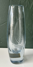 Ransfjordglass vaas ijsblauw