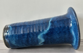 Jan de Graaf hoge vaas blauw