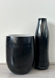 Ravelli vaas zwart-wit