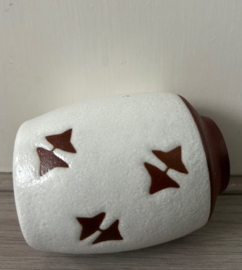 Ravelli vaasje rood-wit decor sterren