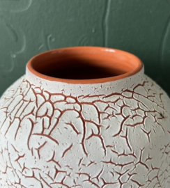 Vaas keramiek wit craquelé
