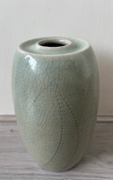 Mobach ovale vaas celadon