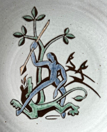 Ambacht Haalderen grote wandschotel