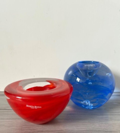 Kosta Boda Atoll waxinehouder rood