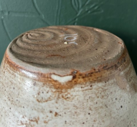 Bloempot crème bruin