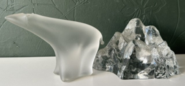 Zweedse sculptuur glas ijsbeer