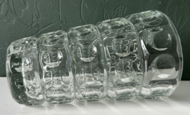 Hermanova Hut optische lens vaas persglas