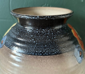 Schoonhoven plateel vaas bloemdecor