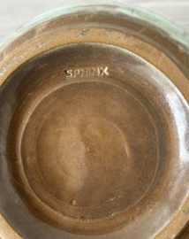 De Sphinx grote vaas mintgroen bruin