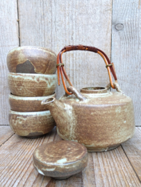 Theepot met mokjes Japanse stijl 9-delig