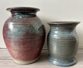 W.C. Brouwer vaasje blauw groen