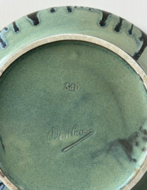 Denbac Art Deco grès schaal druipglazuur