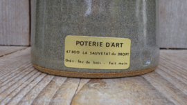 Potterie D'Art gres schaal/kandelaar