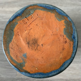 W.C. Brouwer vaasje blauw groen