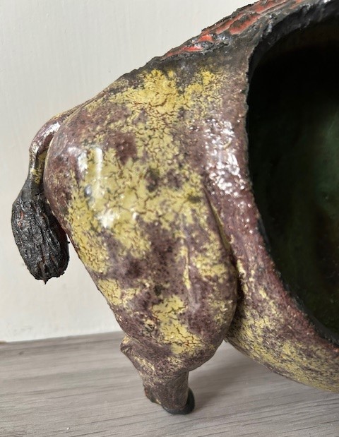Wandsculptuur bison J. Cock