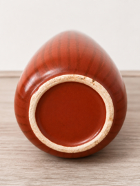 West-Germany vaas bruin blokjes decor