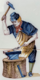 Tichelaar Makkum tegeltableau smid