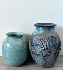 De Sphinx vaas lichtgroen bruin