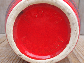 Scheurich vaas rood blauw 549-21