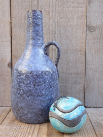 Raku dekseldoosje turquoise