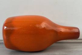 Geglazuurd flesvaasje oranje
