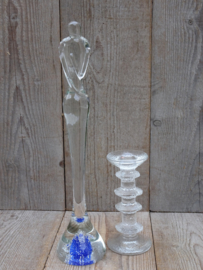 Gestileerd glasfiguur helder blauw