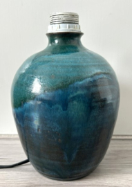 Lampenvoet handgedraaid zeegroen turquoise