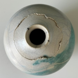 Tjabel Klok grote raku vaas