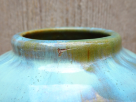 Pieter Groeneveldt vaas mosgroen turquoise