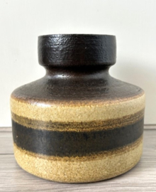 Zaalberg vaas lichtgeel bruin